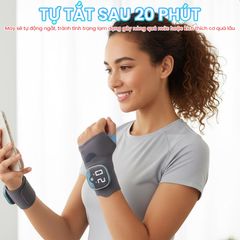 Băng quấn cố định massage cổ tay Nikio XY-02 - Công nghệ graphene, massage EMS, chườm nóng hỗ trợ phục hồi chấn thương hiệu quả