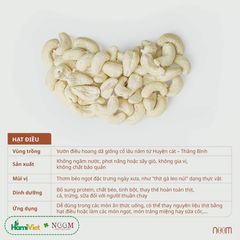 Hạt Điều Tươi Tách Vỏ Noom - Hạt Dinh Dưỡng Thơm Ngon, Vị Béo Ngọt Đặc Trưng, 300g và 1kg, Quà Tặng Tự Nhiên Hữu Cơ