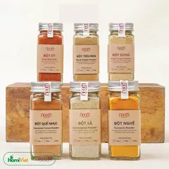 Bột Gừng Noom 100% Tây Giang - Gia Vị Thảo Dược Cay Đằm, Thơm Nồng Ấm, Hũ 45g/100g, Sử Dụng Đa Năng Trong Nấu Ăn & Thức Uống