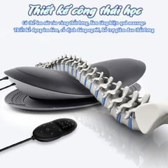 Máy massage thắt lưng Nikio NK-157 - Thiết bị trị liệu đa năng 5in1 với nhiệt hồng ngoại, laser, rung, quang phổ và túi khí