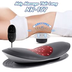 Máy massage thắt lưng Nikio NK-157 - Thiết bị trị liệu đa năng 5in1 với nhiệt hồng ngoại, laser, rung, quang phổ và túi khí
