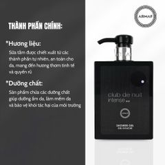 Sữa Tắm Hương Nước Hoa Nam Armaf Club De Nuit Intense Man 360ml - Sản Phẩm Dưỡng Da Cao Cấp, Hương Thơm Nam Tính, Chính Hãng