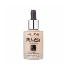 Kem nền Catrice HD Liquid Coverage Foundation 30ml Màu 020 - Che Khuyết Điểm Tuyệt Vời và Lớp Nền Tự Nhiên, Chính Hãng Đức