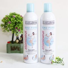 Xịt Khoáng Evoluderm 400ml - Sản Phẩm Chăm Sóc Da Chính Hãng Từ Pháp, Cung Cấp Độ Ẩm Nhanh Chóng Và Làm Dịu Da, Phù Hợp Với Mọi Loại Da