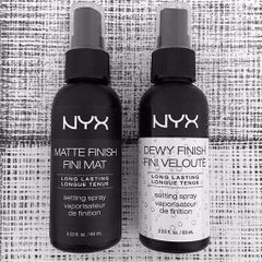 Xịt Khóa Nền Nyx Dewy Matte Finish Setting Spray 60ml - Giữ Lớp Trang Điểm Bền Màu, Chăm Sóc Da, Chính Hãng Mỹ