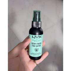 Xịt Khóa Nền NYX Dewy & Matte Finish Setting Spray 60ml - Giữ Lớp Trang Điểm Bền Đẹp, Độ Ẩm Tự Nhiên, Chính Hãng
