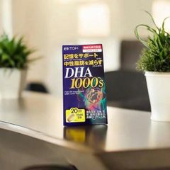 Viên uống bổ não DHA 1000S Nhật Bản - Tăng cường trí nhớ và sức khỏe não bộ, 20 viên hỗ trợ mọi lứa tuổi