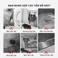 Bột Thông Tắc Cống Thần Thánh Hương Chanh Bạc Hà (Combo 5 Hộp) - Giải Pháp Tiện Lợi Xử Lý Tắc Nghẽn Đường Ống Nhanh Chóng