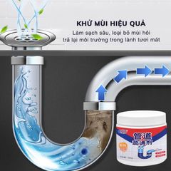 Bột Thông Tắc Cống Thần Thánh Hương Chanh Bạc Hà (Combo 5 Hộp) - Giải Pháp Tiện Lợi Xử Lý Tắc Nghẽn Đường Ống Nhanh Chóng
