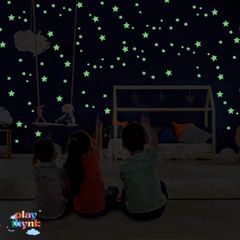 Đèn LED Dán Tường 200 Ngôi Sao Dạ Quang - Chiếu Sáng Đêm Tối, Trang Trí Phòng Ngủ Trẻ Em, Sáng Tạo Không Gian Chuyên Nghiệp