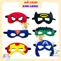Khẩu Trang Vải Siêu Anh Hùng Iron Man, Captain America, Hulk - Mặt Nạ Halloween Chất Liệu Mềm, Phụ Kiện Hóa Trang Thú Vị