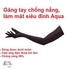Găng Tay Nhật Bản Aqua Long - Chống Nắng, Làm Mát, Thoải Mái Vận Hành Điện Thoại, Dùng Được Trong Nước, Phù Hợp Mùa Hè
