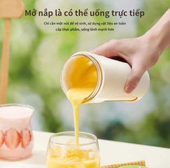Máy Xay Sinh Tố Cầm Tay Mini - Dung Tích 340ml, Pin 3000mAh, Di Động Nhỏ Gọn Cho Chuyến Du Lịch, Công Suất 55W