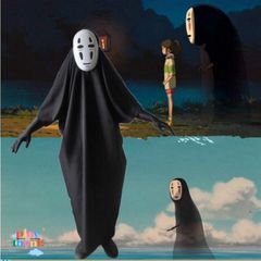 Bộ Trang Phục Cosplay Ma Vô Diện Spirited Away - Mặt Nạ và Găng Tay Độc Đáo cho Fan Anime