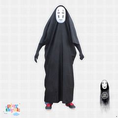 Bộ Trang Phục Cosplay Ma Vô Diện Spirited Away - Mặt Nạ và Găng Tay Độc Đáo cho Fan Anime