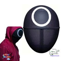 Mặt Nạ Gác Cổng Squid Game - Phụ Kiện Hóa Trang Halloween Cho Nam Nữ, Cosplay Siêu Đẳng Thảo Mộc Trò Chơi Con Mực