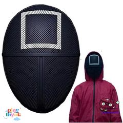 Mặt Nạ Gác Cổng Squid Game - Phụ Kiện Hóa Trang Halloween Cho Nam Nữ, Cosplay Siêu Đẳng Thảo Mộc Trò Chơi Con Mực