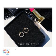 Bông Tai Vòng Phong Cách Nữ J6 - Set Trang Sức Độc Đáo Bằng Bạc S925 và Vàng Trắng 18K, Chống Dị Ứng và Oxy Hóa
