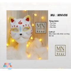 Mặt Nạ Cosplay Hình Cáo Độc Đáo Halloween - Vẽ Theo Yêu Cầu, Phụ Kiện Thời Trang Hóa Trang Nghệ Thuật