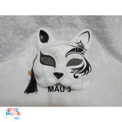 Mặt Nạ Cosplay Hình Cáo Độc Đáo Halloween - Vẽ Theo Yêu Cầu, Phụ Kiện Thời Trang Hóa Trang Nghệ Thuật