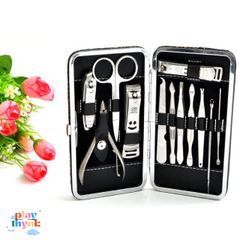 Bộ Dụng Cụ Làm Móng Tay & Móng Chân 12 Món Rgoood - Chất liệu Thép Không Gỉ, Hộp Sang Trọng, Tiện Dụng Tại Nhà