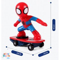 Mô Phỏng Người Nhện Lướt Ván Phát Sáng - Đồ Chơi An Toàn Cho Trẻ Em Từ 2 Tuổi - Thích Hợp Cho Fan Spider Man