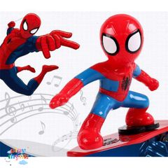 Mô Phỏng Người Nhện Lướt Ván Phát Sáng - Đồ Chơi An Toàn Cho Trẻ Em Từ 2 Tuổi - Thích Hợp Cho Fan Spider Man