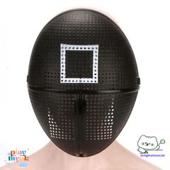 Mặt Nạ Tam Giác Squid Game - Đạo Cụ Cosplay Halloween Độc Đáo Cho Fan Phim Hàn - Hóa Trang Thú Vị 18 * 24cm