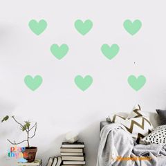 Giấy Dán Tường Phát Sáng Hình Trái Tim - Decal Tường PVC Phát Quang Cho Phòng Ngủ và Phòng Trẻ Em, Bền, An Toàn, Đẹp Mê Hồn