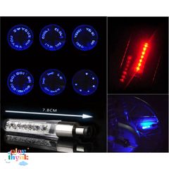 Bộ 2 Đèn LED Gắn Van Xe Tạo Chữ Khi Chạy Cực Đẹp MSV57 - Phụ Kiện Xe Máy, Xe Đạp Độc Đáo