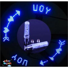 Bộ 2 Đèn LED Gắn Van Xe Tạo Chữ Khi Chạy Cực Đẹp MSV57 - Phụ Kiện Xe Máy, Xe Đạp Độc Đáo