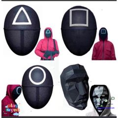 Mặt Nạ BOSS Squid Game - Đạo Cụ Hóa Trang Halloween, Đồ Chơi Cosplay Độc Đáo Cho Fan Trò Chơi Con Mực