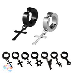 Khuyên Tai Kẹp Titan KH14 - Thời Trang Không Cần Xỏ Lỗ, 5 Mẫu Độc Đáo Dành Cho Người Yêu Thích Trang Sức