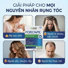 Viên Uống Mọc Tóc Arkopharma forcapil Anti-Chute 30 Viên - Hỗ Trợ Tóc Mọc Dày Khỏe, Ngăn Ngừa Rụng Tóc, Cải Thiện Tình Trạng Tóc Mỏng