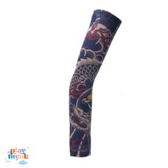 Áo Tay Hình Xăm Pyiyi - Ống Tay Thời Trang Độc Đáo Cho Bàn Tay, Chất Liệu Polyester Co Dãn, 10 Mẫu Họa Tiết Thời Thượng