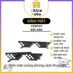 Kính Mắt Thug Life Siêu Ngầu - Kính Cosplay Dành Cho Trẻ Em, Phong Cách Thời Thượng Chất Nhựa Bền, Đồ Chơi Giải Trí