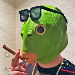 Mặt Nạ Quái Vật Xanh - Phụ Kiện Cosplay Halloween Kinh Dị Đáng Yêu Cho Người Lớn và Thanh Thiếu Niên