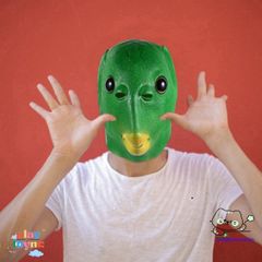 Mặt Nạ Quái Vật Xanh - Phụ Kiện Cosplay Halloween Kinh Dị Đáng Yêu Cho Người Lớn và Thanh Thiếu Niên