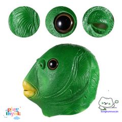 Mặt Nạ Quái Vật Xanh - Phụ Kiện Cosplay Halloween Kinh Dị Đáng Yêu Cho Người Lớn và Thanh Thiếu Niên
