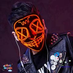 Mặt Nạ LED Halloween Hình Xương Độc Đáo - Phụ Kiện Tiệc Tùng Rùng Rợn Cho Dịp Halloween và Sự Kiện Giải Trí