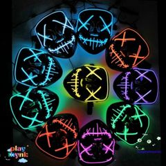 Mặt Nạ LED Halloween Hình Xương Độc Đáo - Phụ Kiện Tiệc Tùng Rùng Rợn Cho Dịp Halloween và Sự Kiện Giải Trí