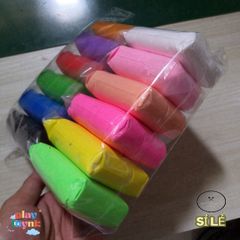 Set 12 Màu Đất Sét Khô 400gr - Đất Nặn Handmade Thoải Mái Cho Tác Phẩm DIY và Chibi Sáng Tạo, Đồ Chơi Trẻ Em