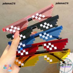Kính Thug Life 6 Chấm 5 Màu - Phụ Kiện Chụp Ảnh TikTok Phong Cách, Kính Minecraft Độc Đáo Dành Cho Giới Trẻ