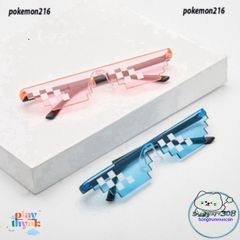 Kính Thug Life 6 Chấm 5 Màu - Phụ Kiện Chụp Ảnh TikTok Phong Cách, Kính Minecraft Độc Đáo Dành Cho Giới Trẻ
