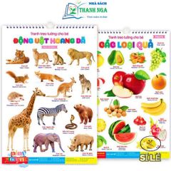Bộ Sách Tranh Treo Tường 14 Chủ Đề Cho Bé - Khám Phá Vũ Trụ và Thế Giới - Giáo Dục Sáng Tạo 12 Trang
