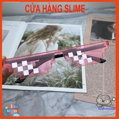 Kính Mắt Thuglife 6 Chấm MINECRAFT - Kiểu Dáng Dễ Thương, Nhiều Màu Sắc, Phong Cách Thời Trang 8bit cho Nam Nữ