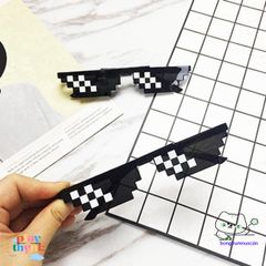 Kính Mát Thug Life 6 Chấm - Kính Thời Trang Minecraft Cực Chất, Kiểu Dáng Dễ Thương Phù Hợp Nam Nữ, Hot Trend 2023