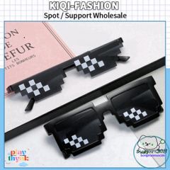 Kính Thời Trang Pixel Thug Life - Kính Mát UV400 Phong Cách Hip Hop Dành Cho Nam Nữ, Thời Trang Đường Phố Năng Động