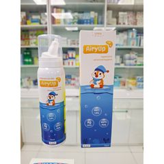 Bộ COMBO Xịt Mũi Biển Sâu AiryUp 0.9% & 1.9% - Vệ Sinh Mũi Họng Hằng Ngày, Hỗ Trợ Kháng Khuẩn & Dưỡng Ẩm Mũi Họng