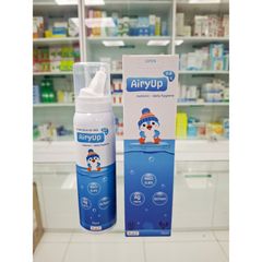 Bộ COMBO Xịt Mũi Biển Sâu AiryUp 0.9% & 1.9% - Vệ Sinh Mũi Họng Hằng Ngày, Hỗ Trợ Kháng Khuẩn & Dưỡng Ẩm Mũi Họng